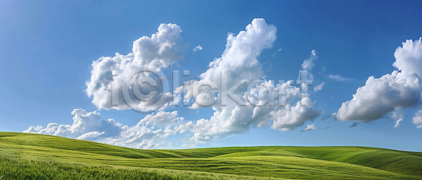 사람없음 JPG 디지털합성 편집이미지 구름(자연) 동산 맑음 자연 초원(자연) 풀(식물) 풍경(경치) 하늘