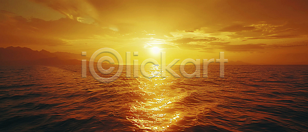 분위기 사람없음 JPG 디지털합성 편집이미지 구름(자연) 금색 노을 바다 빛 산 윤슬 태양 풍경(경치) 하늘 환경