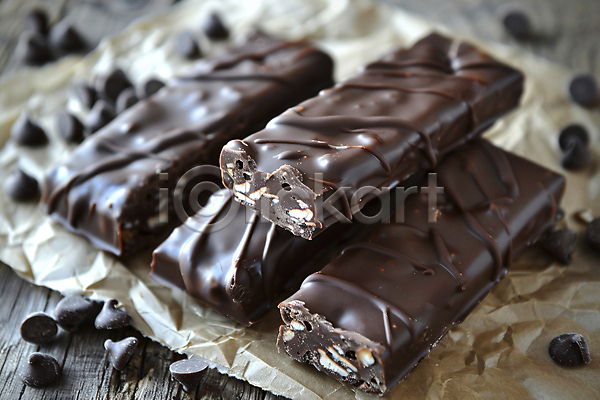 사람없음 JPG 디지털합성 편집이미지 다이어트음식 무설탕 초코바 초콜릿 홈메이드