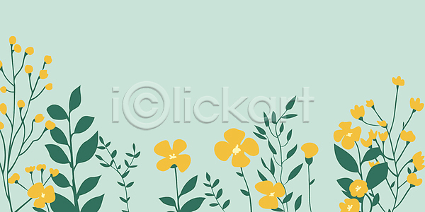 평화 사람없음 AI(파일형식) 일러스트 꽃 디자인 백그라운드 봄 자연 장식 초록색 카피스페이스 풀잎