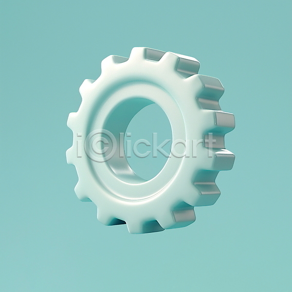 사람없음 3D PSD 아이콘 입체아이콘 기술 기어 민트색 부속품 산업 은행(금융) 톱니바퀴