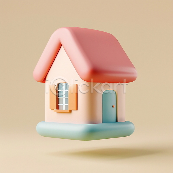 투자 사람없음 3D PSD 아이콘 입체아이콘 금융 담보 부동산 안전 은행(금융) 자본 주택