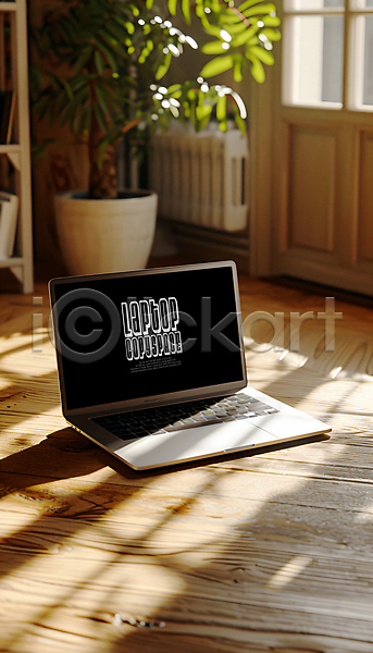 사람없음 PSD 편집이미지 그림자 노트북 비즈니스 식물 창문 카페 카피스페이스 햇빛 화분