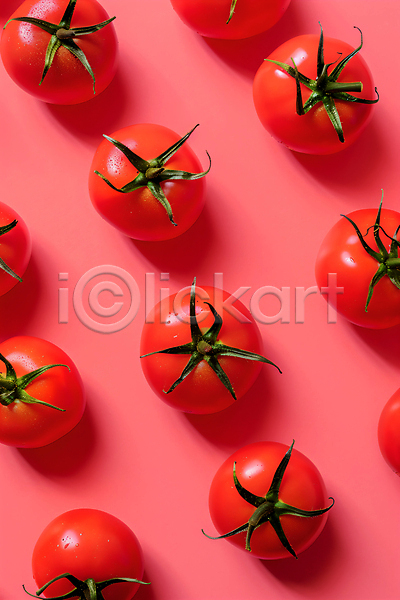 신선 사람없음 JPG 편집이미지 과일 백그라운드 빨간색 일렬 토마토 패턴