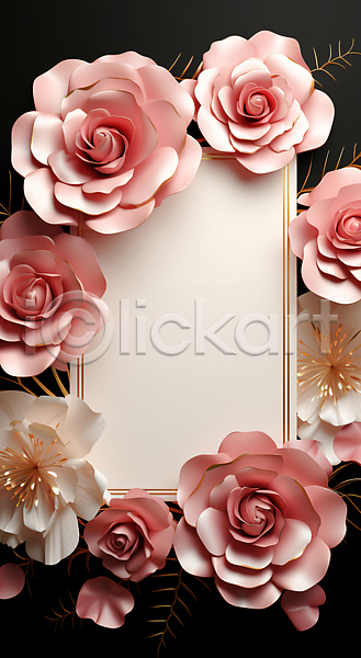 화려 사람없음 JPG 편집이미지 꽃 백그라운드 분홍색 장식 종이 초대 초대장 카드(감사) 카피스페이스