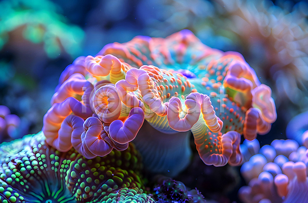 사람없음 JPG 디지털합성 편집이미지 바닷속 백그라운드 산호 산호초 편집소스