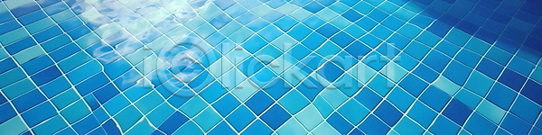 시원함 사람없음 JPG 편집이미지 그림자 물 물결 바닥 반사 백그라운드 수영장 여름(계절) 와이드컷 타일 투명 파란색 휴가