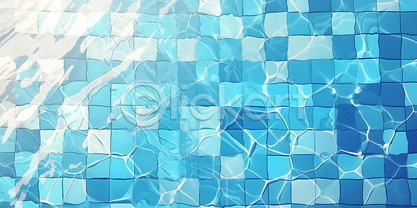시원함 사람없음 JPG 편집이미지 물 물결 바닥 반사 백그라운드 수영장 여름(계절) 타일 투명 파란색 휴가