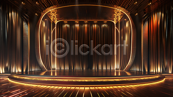 사람없음 JPG 디지털합성 편집이미지 공연 노란색 무대 백그라운드 실내 오페라 오페라극장 인테리어 조명 카피스페이스