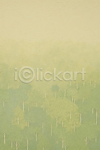 사람없음 JPG 일러스트 나무 백그라운드 봄풍경 숲 초록색 파스텔 풍경(경치)