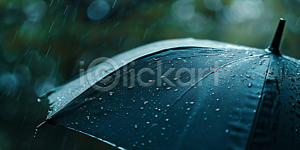 사람없음 JPG 디지털합성 편집이미지 검은색 빗방울 우산 장마