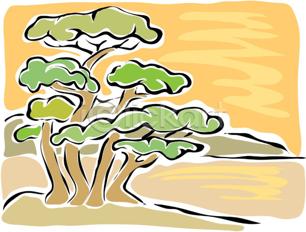 사람없음 EPS 일러스트 나무 노을 바다 백그라운드 소나무 식물 야외 여러그루 일몰 자연 주간 클립아트 풍경(경치) 하늘