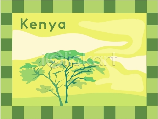사람없음 EPS 일러스트 관광지 나라 나무 두그루 백그라운드 식물 아프리카 알파벳 여행 영어 외국문화 지명 초록색 컬러 케냐 클립아트 풍경(경치) 해외 휴가
