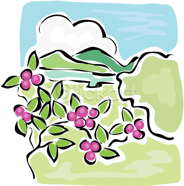 사람없음 EPS 일러스트 구름(자연) 나무 백그라운드 산 식물 야외 열매 자연 주간 초원(자연) 클립아트 풍경(경치) 하늘
