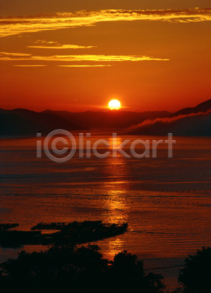 사람없음 JPG 포토 노을 바다 산 야외 일몰 일출 자연 주간 태양 풍경(경치) 하늘 항구 해 해남