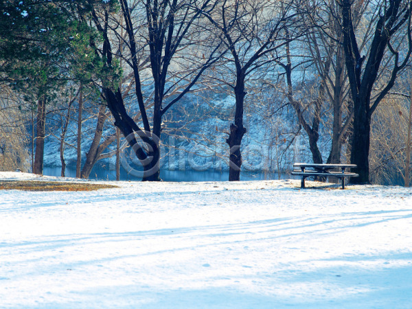사람없음 JPG 포토 강 겨울 계절 그림자 나무 남이섬 눈(날씨) 벤치 사계절 산 설경 식물 야외 여러그루 자연 주간 풍경(경치)