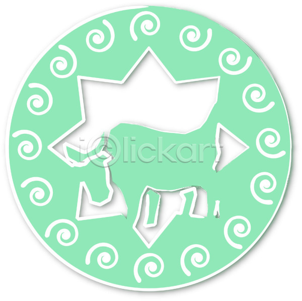 사람없음 EPS 일러스트 동물 디자인 무늬 문양 별자리 소 운세 육지동물 척추동물 초록색 초식동물 컬러 클립아트 포유류 한마리 황소 황소자리