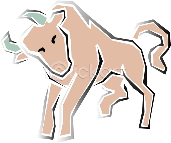 사람없음 EPS 일러스트 갈색 동물 별자리 소 운세 육지동물 척추동물 초식동물 컬러 클립아트 포유류 한마리 황소 황소자리