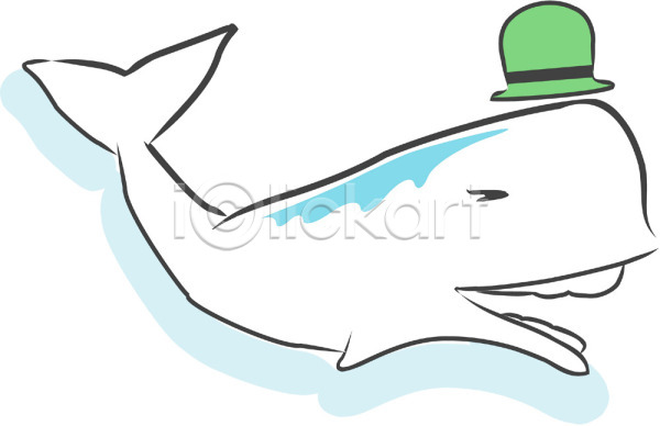 사람없음 EPS 일러스트 고래 돌고래 동물 모자(잡화) 바다동물 야생동물 척추동물 클립아트 포유류 한마리
