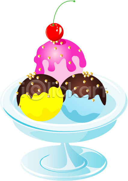 사람없음 EPS 아이콘 디저트 아이스크림 여름(계절)