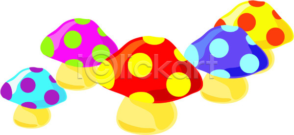 사람없음 EPS 일러스트 국내일러스트 농작물 버섯 식물 식용버섯 식재료 음식 컬러풀 클립아트