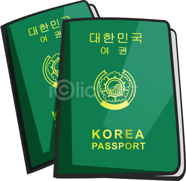 사람없음 EPS 아이콘 생활용품 신분증 여권 여행 클립아트 한국 휴가