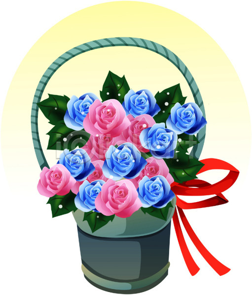 사랑 사람없음 EPS 아이콘 꽃 꽃바구니 선물 성년의날 식물 이미지다이어리 이벤트 장미