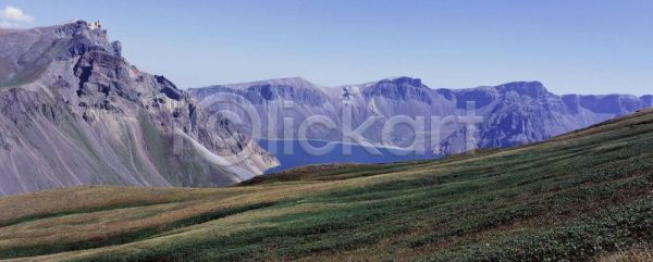 사람없음 JPG 포토 백두산 산 야외 자연 주간 풍경(경치) 하늘
