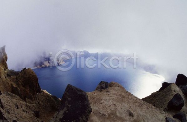 사람없음 JPG 포토 백두산 산 야외 자연 주간 천지 풍경(경치)