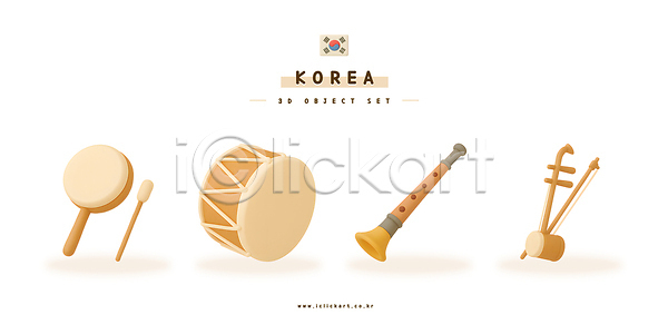 사람없음 3D PSD 편집이미지 북 세트 소고 오브젝트 전통문화 태평소 편집3D 한국전통 해금 해금활대