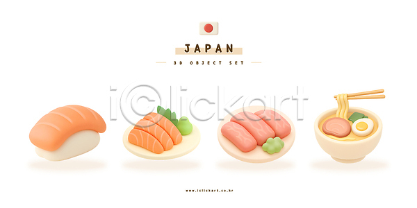 신선 3D PSD 편집이미지 면류 미각 식사 아시아 요리 음식 일본 전통 초밥 편집3D 해산물 회