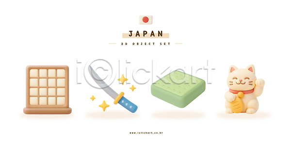 3D PSD 편집이미지 검 고양이 다식 디자인 문화 미니어처 보드(스포츠) 아이템 예술 오브젝트 일본 장식 전통 편집3D