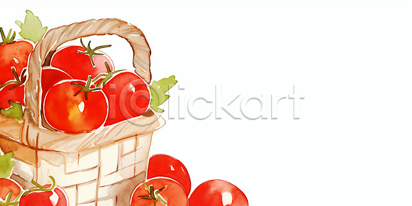 휴식 JPG 일러스트 건강 국내일러스트 농사 농작물 농장 맛있는 바구니 색감 수확 식탁 요리 유기농 자연 채소 채소밭 토마토