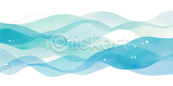 감성 흐름 JPG 일러스트 AI일러스트 AI콘텐츠 국내일러스트 디자인 물결 바다 백그라운드 뷰티풀 수면 수채화 예술 자연 조화 질감 컬러 파란색 표현 효과