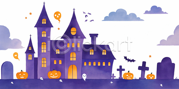 JPG 일러스트 AI일러스트 AI콘텐츠 감정 고양이 국내일러스트 기념일 마법 마을 몬스터 백그라운드 비석 성 유령 유령의집 일몰 장식 전통 축제 할로윈 호박