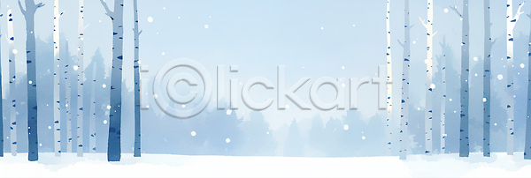 고요 상상 신비 차가움 추위 평화 JPG 일러스트 겨울 국내일러스트 나무 나뭇가지 산들바람 세계 숲 자연 전경 조용 풍경 하늘 흰색