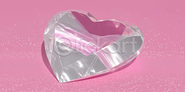 사랑 JPG 편집이미지 AI컴퓨터그래픽 AI콘텐츠 그림 기념일 반사 분홍색 뷰티풀 빛 선물 이미지편집 이벤트 인테리어 장식 전시 조각 크리스탈 하트