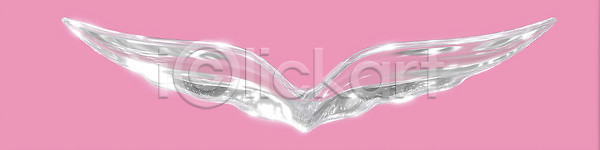 부드러움 JPG 편집이미지 AI컴퓨터그래픽 AI콘텐츠 곡선 날개 디자인 모양 분홍색 예술 유리 이미지편집 인테리어 장식 조형물 컬러 투명