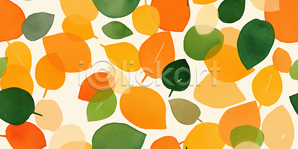 따뜻함 JPG 일러스트 AI일러스트 AI콘텐츠 계절 국내일러스트 나무 나뭇잎 노란색 단풍 백그라운드 뷰티풀 생명 수채화 식물 예술 잎 자연 주황색 초록색 컬러 풍경 흩날리기