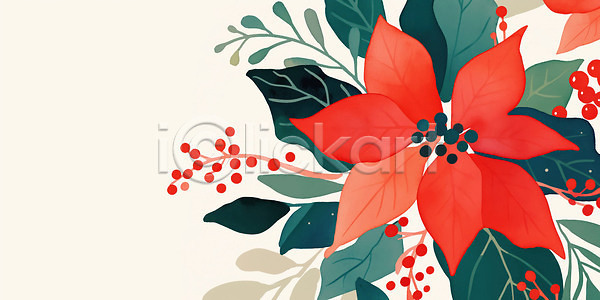 따뜻함 JPG 일러스트 AI일러스트 AI콘텐츠 감정 계절 꽃 디자인 백그라운드 뷰티풀 생명 식물 싱그러움 예술 일러캐릭터 잎 자연 장식 조화 컬러 포인세티아 화사함 환경