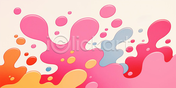 부드러움 흐름 JPG 일러스트 AI일러스트 AI콘텐츠 국내일러스트 그림 디자인 물감 백그라운드 뷰티풀 상상력 생동감 예술 장식 창의성 추상 컬러 키치 패턴 혼합