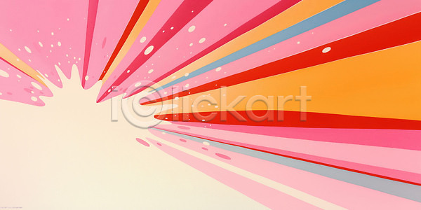 즐거움 JPG 일러스트 AI일러스트 AI콘텐츠 국내일러스트 디자인 모던 백그라운드 분홍색 뷰티풀 비비드 색채 선 심플 예술 창의성 추상 컬러 키치 패턴