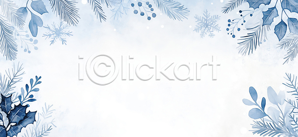 고요 분위기 JPG 일러스트 AI일러스트 AI콘텐츠 겨울 계절 국내일러스트 눈송이 디자인 미술 백그라운드 소나무 수채화 식물 예술 자연 장면 장식 차분 컬러 흰배경