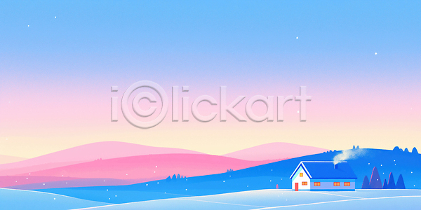 고요 따뜻함 평화 JPG 일러스트 겨울 국내일러스트 눈송이 산 소음 아침 언덕 자연 전경 주택 초원 풍경 풍경화 하늘 햇빛