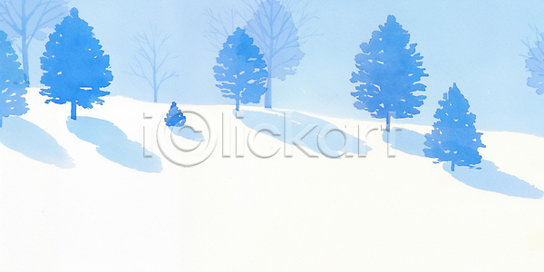 차가움 JPG 일러스트 AI일러스트 AI콘텐츠 겨울 국내일러스트 그림자 나무 눈 밝음 설경 소나무 숲 시간 식물 언덕 자연 조용 풍경 하늘