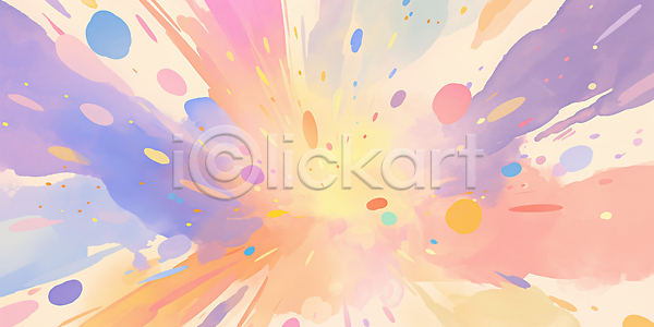 부드러움 분위기 자유 JPG 일러스트 감정 국내일러스트 디자인 모션 물감 백그라운드 번짐 뷰티풀 수채화 예술 창의성 창작 추상 컬러 패턴 폭발 표현 혼합