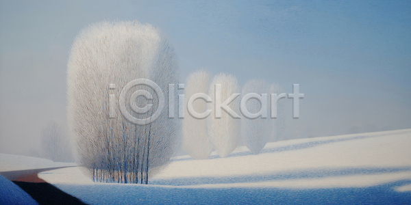 고요 따뜻함 차가움 평화 JPG 일러스트 겨울 겨울풍경 국내일러스트 그림자 나무 땅 빛 숲 예술 자연 파란색 풍경 풍경화 하늘