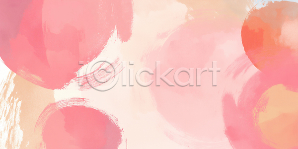 따뜻함 부드러움 분위기 JPG 일러스트 AI일러스트 AI콘텐츠 감정 곡선 국내일러스트 디자인 미술 백그라운드 분홍색 붓터치 선 수채화 연결 예술 자연 주황색 컬러 패턴