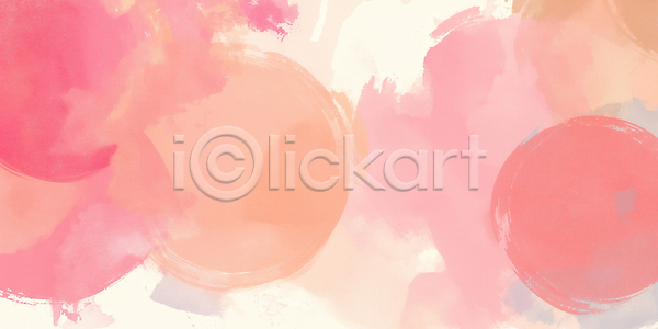 감성 따뜻함 부드러움 분위기 JPG 일러스트 AI일러스트 AI콘텐츠 국내일러스트 그래픽 디자인 모던 백그라운드 분홍색 붓터치 수채화 예술 원형 조화 질감 컬러 패턴