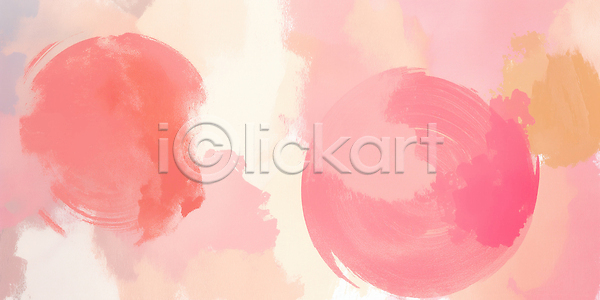 분위기 편안함 JPG 일러스트 AI일러스트 AI콘텐츠 감정 국내일러스트 디자인 백그라운드 베이지색 분홍색 붓터치 상상력 색채 수채화 예술 원형 조화 창의성